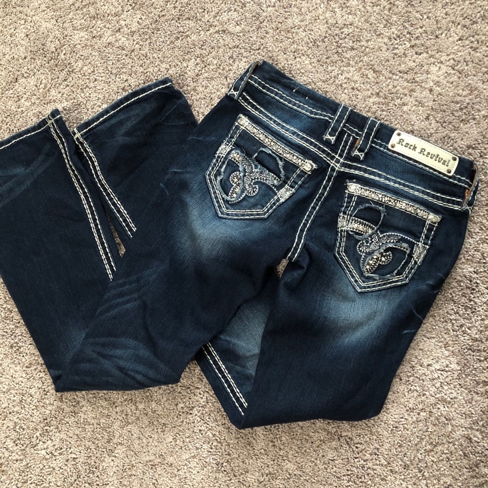 SOLD Rock Revival Bling Jeans
